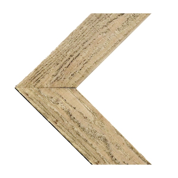 Ekena Millwork 11"W x 12"H x 3/4"D Vintage Farmhouse 3 1/2" Chevron, Barnwood Decor Collection, Chalk Dust White DECR11X12X075CHVWH - main